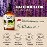 KUKKA essential oils 100% Pure & Natural Patchouli Essential Oil for Skin, Diffuser & Soap Making DIY(4 Fl Oz/118 ml)