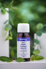Simply O3 Pure Organic Ozonated Olive Oil Extra Strength 1200 Peroxide For Face and Skin Helps In Acne, Anti-Aging, Wrinkles and Rosacea For Sensitive Skin Made in Spain