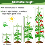 Yongblus 63Inch Tomato Cage for Garden, 4Pack Plant Support Garden Stakes