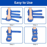 Resting Hand Splint, Stroke Hand Therapy Equipment, Hand Brace with Finger Support for Stroke Recovery Patients, Carpal Tunnel Syndrome, Arthritis, Tendinitis, Metacarpal Breaks