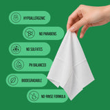 PURELID 100PCs Tea Tree Eyelid Wipes – Cleaning Eye Wipes for People with Dry Eyes & Allergies – Gentle Eyelid Cleanser with Hyaluronic Acid, Chamomile and Aloe – Individually Wrapped & Biodegradable