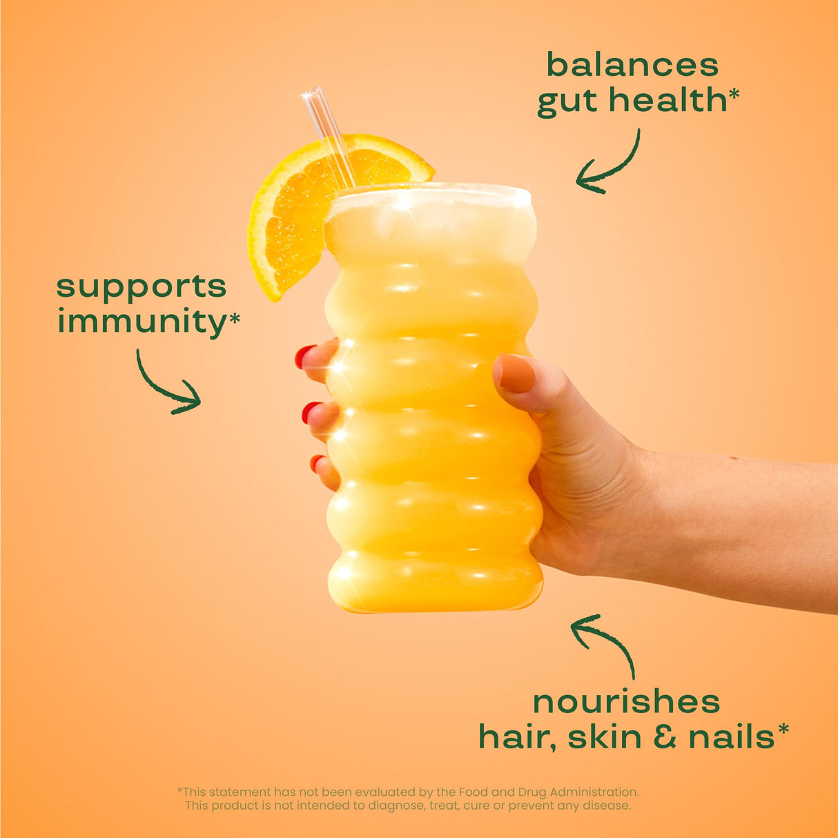 Bloom Nutrition Bovine Colostrum Powder with Vitamin B-12 for Gut Health, Immune Support, Hair Growth & Beauty Supplement | Orange Cream, 25 Servings