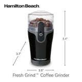 Hamilton Beach Fresh Grind Electric Coffee Grinder For Up To 12 Cups