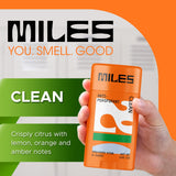 Miles Antiperspirant Deodorant Stick for Teens, Tweens and Kids Boys and Girls - Sweat and Odor Protection, Made in USA - Clean Scent, 2-Pack