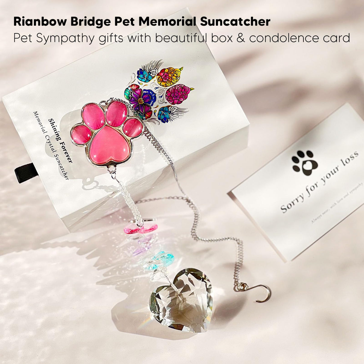 Dog Memorial Gifts, Pet Memorial Suncatcher, Loss of Dog Sympathy Gift