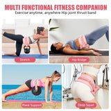 Exercise Hip Thrust Belt - Dumbbell Hip Thrust Belt, Thicken & Widen, Comfortable for Dumbbells, Kettlebells or Plates, Slip Padding, Gym or Home Workouts (Pink)