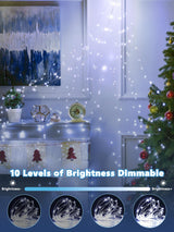 3 Pack Fairy Lights Battery Operated with Remote Control Timer, 26 FT 80 LED String Lights Outdoor Indoor, 8 Mode Twinkle Lights for Christmas Party Wedding Birthday Bedroom Décor (Cool White)