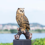 RKGOMDMU 13.3 - inch Owl Decoy Decor Outdoor Statue. Ideal for Animal Statues Courtyard Lawn Decoration, Sculptures for Yard and Grassland Adornment, Housewarming Gift.