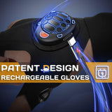 PARIGO Flashlight Gloves for Men Rechargeable (1 Pair) Stocking Stuffers for Men Dad Him Husband Teen Boys, Christmas Birthday Gifts Cool Gadgets Led Gloves for Fishing Camping Repairing