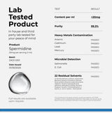 Neurogan Spermidine Supplement - 20 mg per Serving | 98% Pure | Autophagy Support & Cellular Health Supplements | Liquid Spermidine 3rd Party Tested | 60 mL, Made in USA