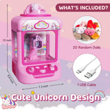 Marlrin Claw Machine for Kids, Mini Vending Machine Girls Unicorn Toys