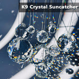 Crystal Prism Ball Sun Catcher - 20 Pack 30mm Hanging Decor for Windows, Wedding, Home, Feng Shui, Chandelier Pendant - Rainbow Maker, DIY Crafts, Gift Idea