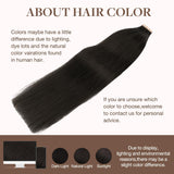 GOO GOO Tape in Hair Extensions Human Hair, 2 Dark Brown, 18inch 50g 20pcs, Thick Ends Straight Seamless, Invisible