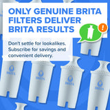 Brita Plus Water Filter, BPA-Free, High-Density Replacement Filter for Pitchers and Dispensers, Reduces 2x Contaminants*, Lasts Two Months or 40 Gallons, Includes 4 Filters