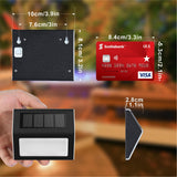 XLUX Solar Lights for Steps Decks Pathway Yard Stairs Fences, LED lamp, Rainproof, Black Metal Housing, 6 Pack