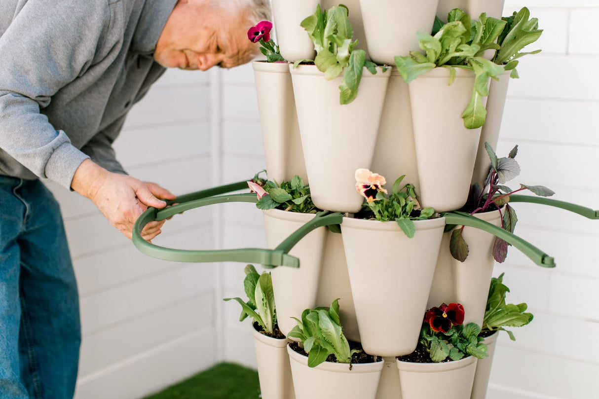 Greenstalk Set of 3 Plant Supports for Growing Tomatoes, Cucumbers, Peppers, Eggplant, and Squash Vertically in a Vertical Planter