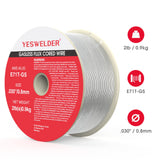 YESWELDER Flux Core Gasless MIG Wire, E71T-GS Mild Carbon Steel .030-Inch Diameter 2-Pound, Strong ABS Plastic Spool Welding Wire