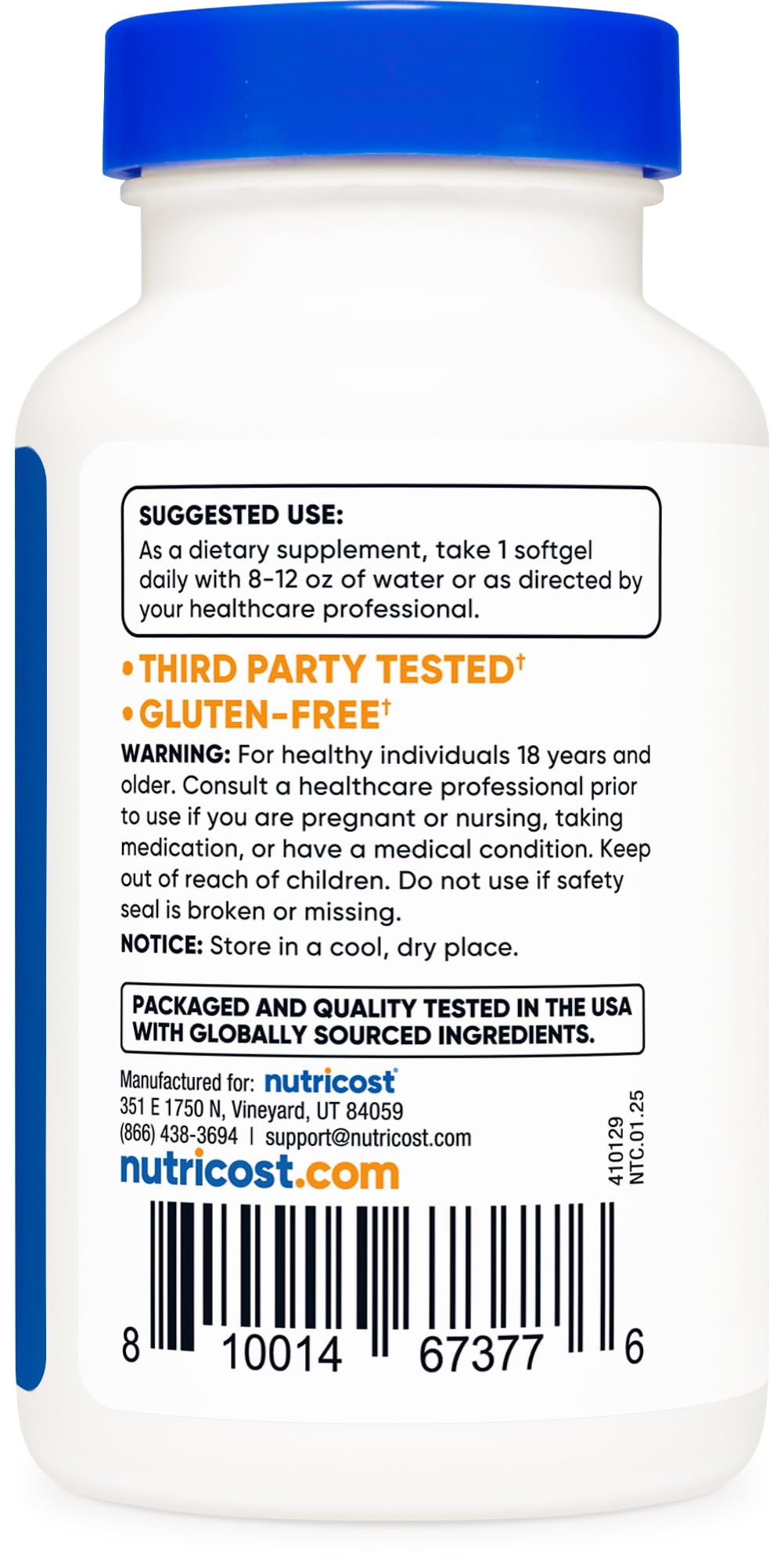 Nutricost Lycopene (20mg) 120 Softgels - Gluten Free, Non-GMO