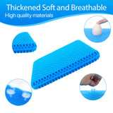 Gel Seat Cushion for Long Sitting (Thick & Extra Large), Gel Cushion for Wheelchair Soft, Gel Chair Cushion Comfy, Gel Car Seat Cushion Breathable, Gel Seat Cushion for Office Chair for Hip Pain