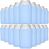 TahoeBay Blank Can Cooler Sleeves in Bulk, 12 oz, 25-Pack, Placid Blue