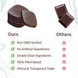 Verse 90% Dark Chocolate Mint Squares - Only 1g Cane Sugar - Creamy Dark Cocoa - Individually Wrapped Cacao Chocolate Squares (9 Count, 2 Pack)