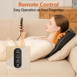 Brelley Neck and Back Massager for Pain Relief Deep Tissue with Heat, Shiatsu Shoulder Massager with Bi-Directional Rotating Head for Neck, Back, Shoulders, and Legs, Gift for Mom Dad