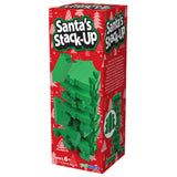 Funwares Christmas Tree Stack-Up, Wooden Blocks Stacking Game, Tumbling Tower, Family & Party Fun, Kids and Adults, Holiday Decoration, Ages 6+