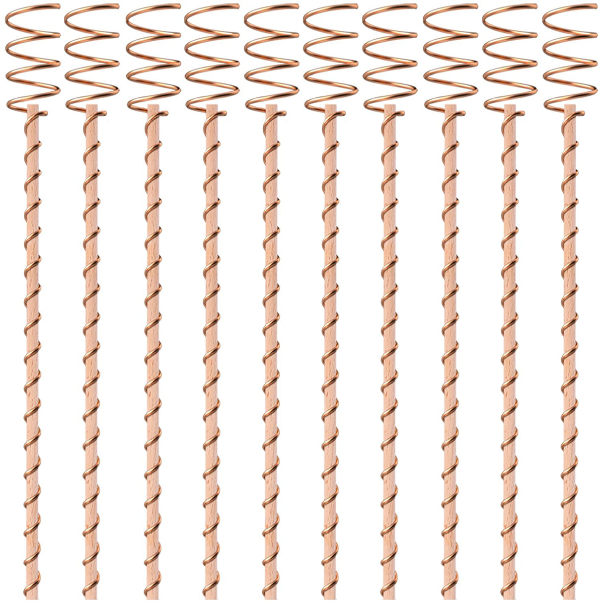 18Pack Electroculture Plant Stakes, 12" Electroculture Copper Gardening Antenna, Copper Coil Plant Stakes for Garden,Garden Stakes for Plants Fruits Vegetables Growth,Eco-Friendly,High-Yield