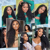 IMAGISM 13x6 Deep Wave Lace Front Wigs Human Hair Deep Wave Wig Lace Front Wigs Human Hair Wig Pre Plucked 200 Density Glueless Wig Frontal Wigs for Black Women (28 Inch)