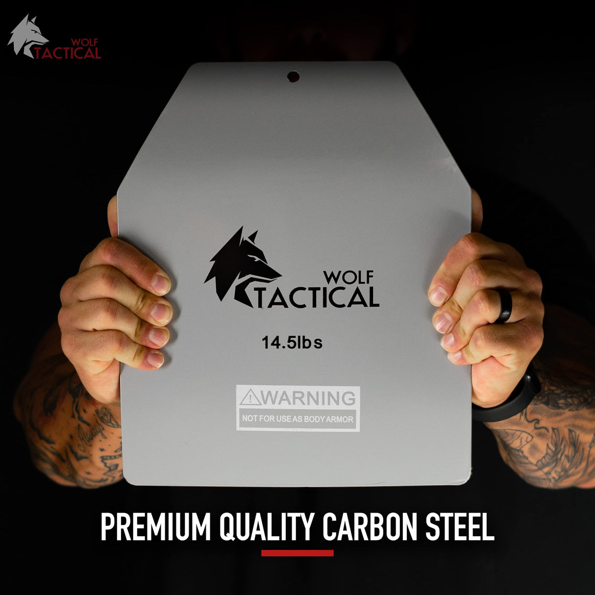 WOLF TACTICAL Curved Weight Vest Plates – 5.75/8.75/14.5LB Pairs – Contoured Ergonomic Fit – WODs, Strength Training, Running, Heavy Workouts