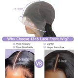 32 Inch Body Wave Lace Front Wigs Human Hair Pre Plucked With Bleached Knots 13x6 HD Lace Frontal Human Hair Wigs 200 Density Natural Color Human Hair Wig