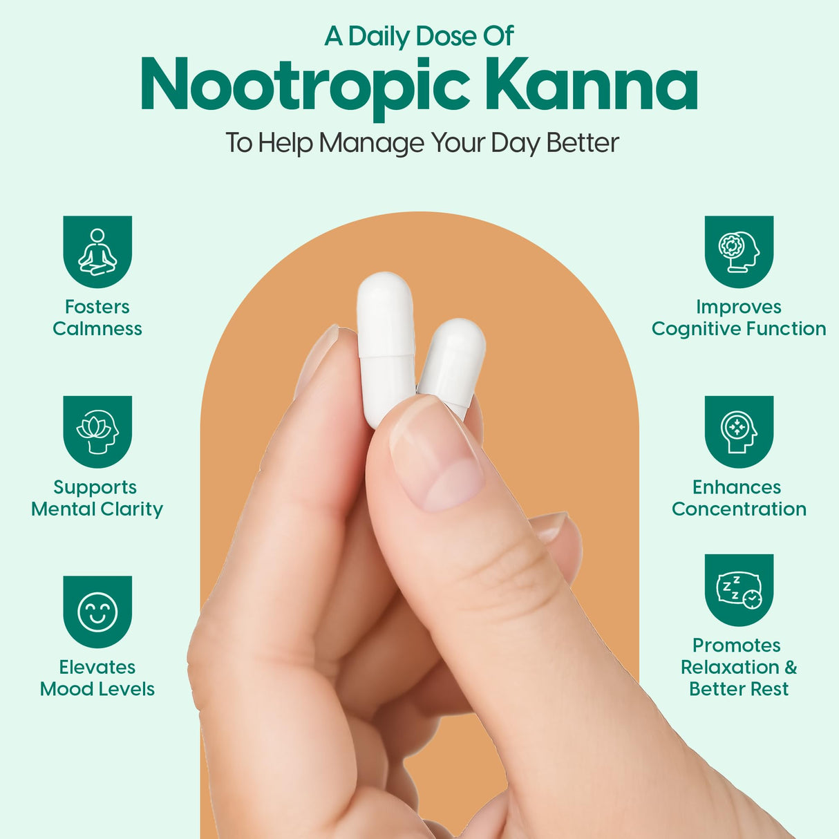 G1 NUTRITION Kannect Sceletium Tortuosum Dietary Supplement - 100mg Nano Infusion Extract for a Natural Calm & Mood Boost - Enhances Mental & Physical Health - 30 Servings