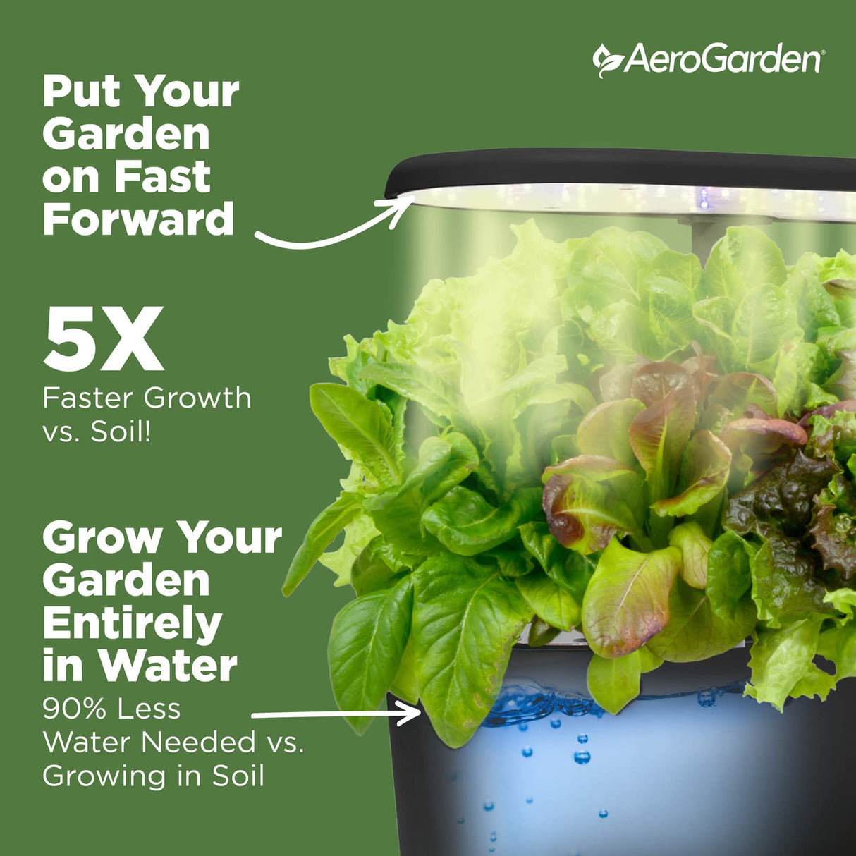 AeroGarden Bounty, Black