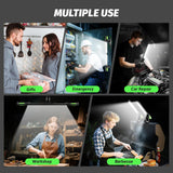 Sylsmart Rechargeable Mechanic Light, 2-in-1 Magnetic Light Bar with Motion Sensor, 2400LM Underhood Work Lights for Mechanics, for Automotive Repair, Inspection, Garage, Emergency