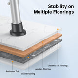 Hiqufet Shower Chair for Inside Shower(500lb), FSA/HSA Eligible 5 Height Adjustable Shower Stool, Shower Seats for Adults, 3-Minute Quick Assembly, Heavy Duty Shower Bench for Inside Shower to Sit on