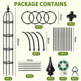 SDLDEER 1 Pcs 6.7FT Garden Obelisk Trellis Climbing Plant Support