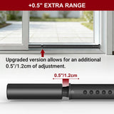 AceMining Sliding Door Security Bar,Heavy Duty Sliding Patio Door Lock Bar, 20-50inch Adjustable Multi-use Window Security Bars, Sliding Door Stopper,Black,1Pack