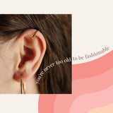 Nova Gold Filled Ear Cuff | Adjustable Ear Cuff | Non Pierced | 10mm | Handmade | 14K Gold | Cartilage Piercing | Smooth Design