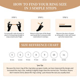 Canboer Gold and Silver Interlocked Stackable Rings for Women CZ Interlocking Stack Statement Rings Set Mixed Metals Trendy Chunky Two-Toned Connected Bands Stacking Ring Non Tarnish Size 8