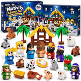 JOICEE 2026 Nativity Advent Calendar 3D Printed Animals Figurines Toys