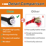 BEXSLE Bungee Cords with Carabiner Hooks Heavy Duty, Outdoor Black Bungee Straps, Strong Industrial Grade Elastic Bungee Rope for Securing Tarps, Luggage, Tents，Bikes, 12in + 24in + 48in，8pcs