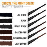 Beard Pen Filler for Men - Barber Styling Grooming Pencil - Waterproof, Sweat Proof, Long Lasting Solution with Natural Finish - Cover Beard and Scalp Patches in Seconds - Black 5 Pack