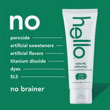hello Naturally Whitening Toothpaste with Fluoride, Mint, 3 Pack, 5 oz
