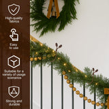 Shappy 36 Pieces Christmas Garland Ties for Banister Christmas Decorative Reusable Flexible Twist Ties for Garland Staircase Home Decoration Holiday Craft Wrapping (Brown)