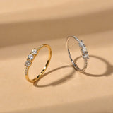 LAVALE Round Cut Moissanite Wedding Band for Women, Brilliant D Color VVS1 Clarity Classic Lab Created Diamond Wedding Ring 18K White Yellow Rose Gold Vermeil 4 Claw Knife Edge Moissanite Rings
