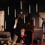 LUSHARBOR Floating Candles with Wand, 20 Pack Halloween Battery Operated LED Hanging Candles Electric Floating Candle for Halloween Party Decor Christmas 10.8in