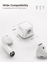 6 Pack Magnetic Cable Clips [Cable Smooth Adjustable] Cord Holder, Under Desk Cable Management, JOYROOM Adhesive Wire Holder Keeper Organizer for Home Office Desk Phone Car Wall Desktop Nightstand