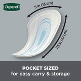 Depend Shields Incontinence Pads for Men, Light Absorbency, 90 Count (Packaging May Vary)