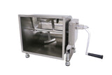 Commercial Stainless Steel 16.5-Pound/10-Liter Capacity Tilt Tank Manual Meat Mixers,(Mixing Maximum 16.5-Pound for Meat),Sausage Mixer Machine Meat Processing Equipment