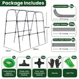 50"x48"Cucumber Trellis, Garden Arch Trellis for Climbing Plants Outdoor